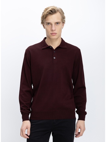 b.s bags ανδρικό πλεκτό regular fit με γιακά πόλο και σε προσφορά