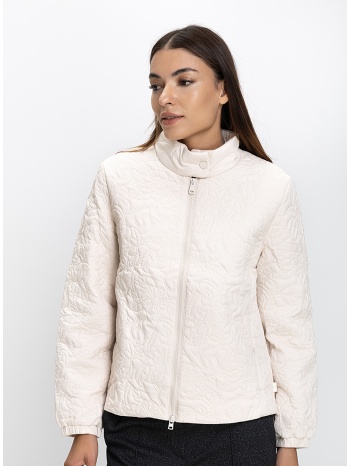gerry weber γυναικείο μπουφάν regular fit με ανάγλυφη υφή