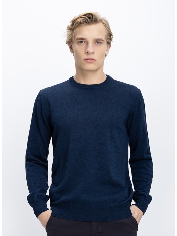 b.s bags ανδρικό πλεκτό regular fit με στρογγυλή λαιμόκοψη σε προσφορά