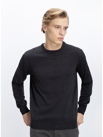 b.s bags ανδρικό πλεκτό regular fit με στρογγυλή λαιμόκοψη σε προσφορά