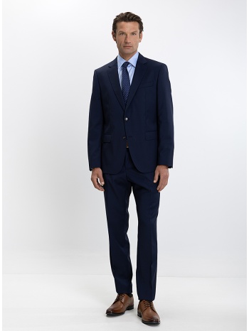 boss ανδρικό κοστούμι regular fit μάλλινο