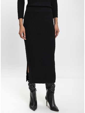 gerry weber γυναικεία πλεκτή φούστα slim fit με σκίσιμο