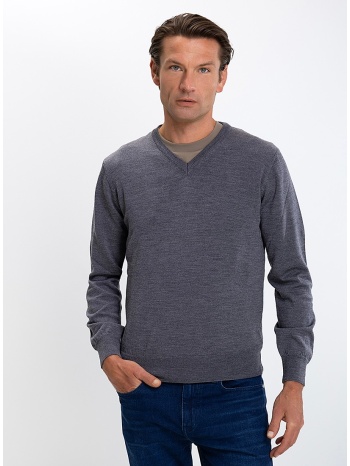 vardas ανδρικό πουλόβερ v-neck regular fit merino