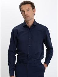 hugo ανδρικό μακρυμάνικo πουκάμισο βαμβακερό slim fit