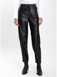 gerry weber γυναικείο παντελόνι από οικολογικό δέρμα relaxed fit