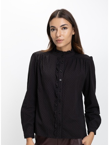 luna llena γυναικείο βαμβακερό πουκάμισο regular fit με