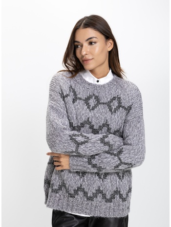 penny black γυναικείο πλεκτό relaxed fit με γεωμετρικό