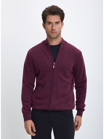 b.s bags ανδρικό πλεκτό regular fit με φερμουάρ και ψηλό σε προσφορά