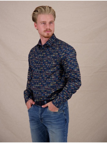 a fish named fred ανδρικό βαμβακερό πουκάμισο regular fit