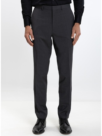 hugo ανδρικό παντελόνι regular fit γκρι