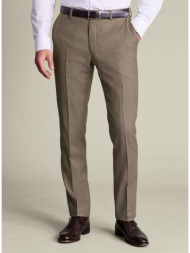charles tyrwhitt ανδρικό παντελόνι italian flannel super 110s wool stretch slim fit