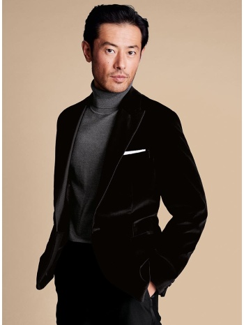 charles tyrwhitt ανδρικό σακάκι italian velvet slim fit