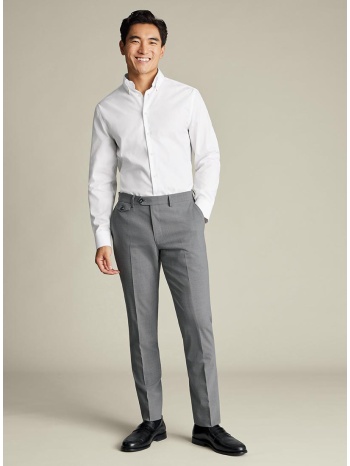 charles tyrwhitt ανδρικό παντελόνι wool stretch slim fit