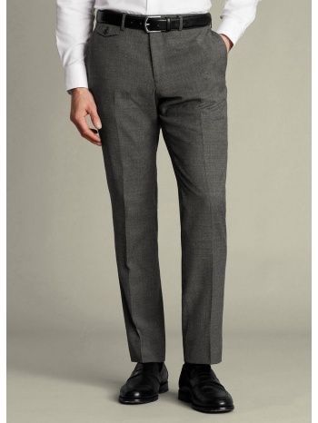 charles tyrwhitt ανδρικό παντελόνι wool stretch puppytooth