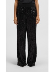 boss γυναικείο παντελόνι με παγιέτες classic fit