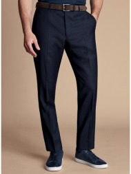 charles tyrwhitt ανδρικό παντελόνι slim fit από super 100’s μάλλινη υφή