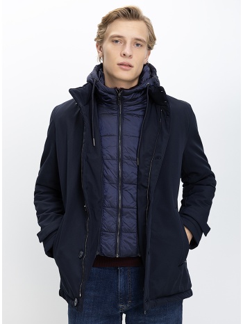 ανδρικό μπουφάν με εσωτερικό καπιτονέ γιλέκο regular fit