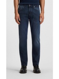 boss ανδρικό τζιν straight fit από ελαστικό denim