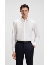 boss ανδρικό πουκάμισο slim fit easy-iron με διπλή μανσέτα