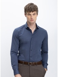 xacus ανδρικό πουκάμισο slim fit ύφασμα με ελαστικότητα