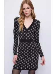 gaudi γυναικείο φόρεμα mini με μοτίβο slim fit