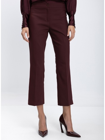 caractere γυναικείο παντελόνι με cropped γραμμή straight fit