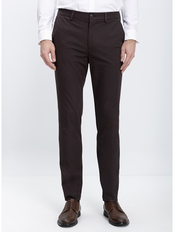 boss ανδρικό παντελόνι slim fit από βαμβακερό μείγμα με