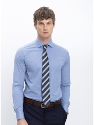 xacus ανδρικό πουκάμισο με ελαστική υφή slim fit