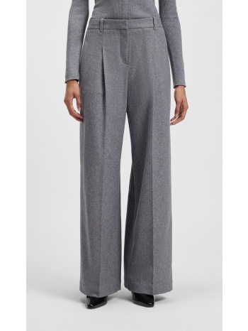 boss γυναικείο παντελόνι formal straight fit flannel