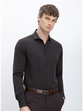 xacus ανδρικό πουκάμισο slim fit ύφασμα με ελαστικότητα
