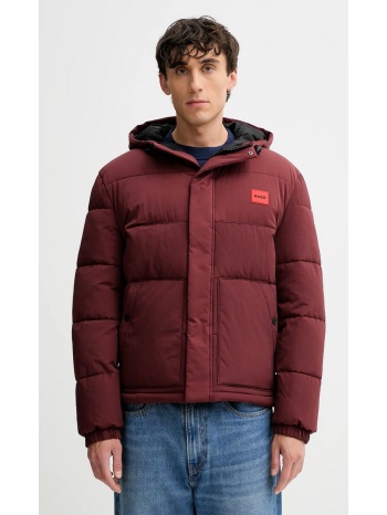 hugo ανδρικό μπουφάν regular fit με καπιτονέ υφή