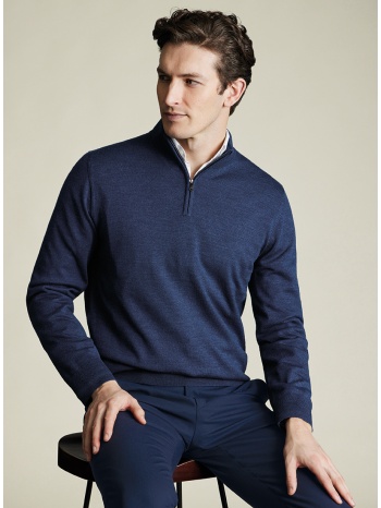 charles tyrwhitt ανδρικό πλεκτό πουλόβερ μάλλινο regular fit