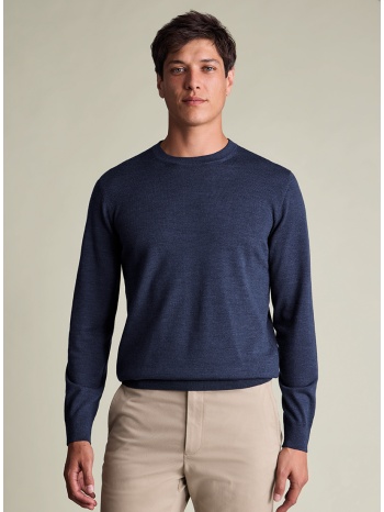 charles tyrwhitt ανδρικό πλεκτό πουλόβερ μάλλινο regular fit