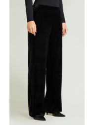luisa viola γυναικείο παντελόνι από βελούδο wide leg