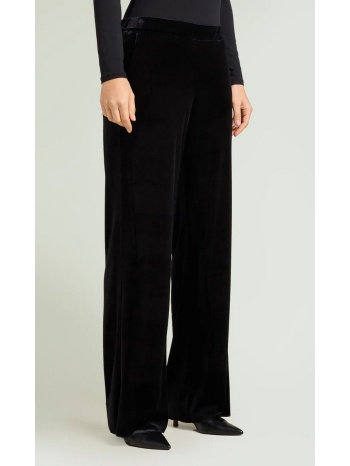 luisa viola γυναικείο παντελόνι από βελούδο wide leg