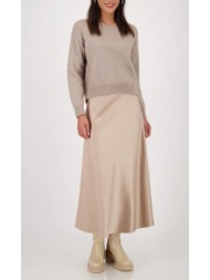 monari γυναικεία φούστα σατέν midi