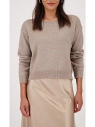 monari γυναικείο πλεκτό με διακριτική μεταλλική λάμψη