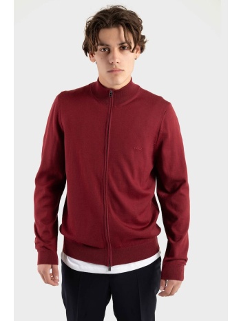 boss ανδρική ζακέτα μάλλινη regular fit