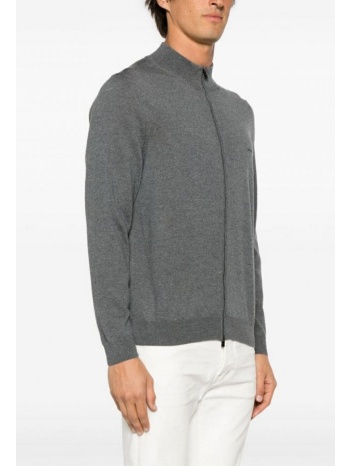 boss ανδρική ζακέτα μάλλινη regular fit