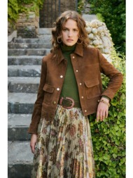 petite mendigote paris γυναικεία φούστα πλισέ με παγιέτες και floral σχέδιο