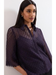 phase eight γυναικείο πουκάμισο με κέντημα broderie