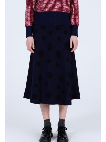 skatie γυναικεία φούστα εβαζέ με πουά μοτίβο