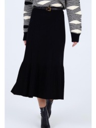 skatie γυναικεία πλεκτή φούστα με πιέτες