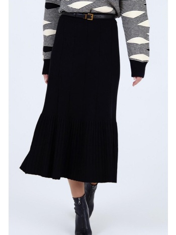 skatie γυναικεία πλεκτή φούστα με πιέτες