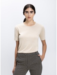 γυναικείο πλεκτό τοπ με διακριτική λάμψη regular fit