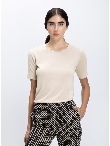 γυναικείο πλεκτό τοπ με διακριτική λάμψη regular fit