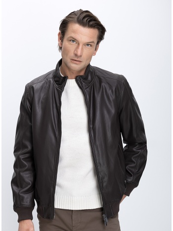 markup ανδρικό jacket με όρθιο γιακά και φερμουάρ
