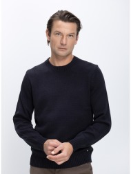 markup ανδρικό πλεκτό πουλόβερ με στρογγυλή λαιμόκοψη