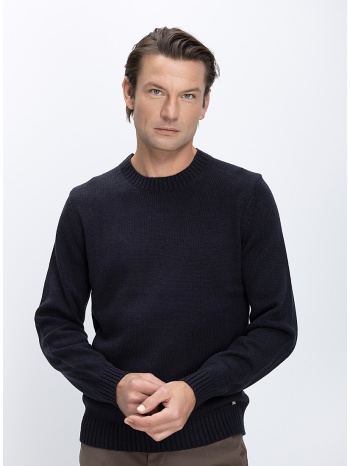 markup ανδρικό πλεκτό πουλόβερ με στρογγυλή λαιμόκοψη