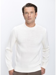 markup ανδρικό πλεκτό πουλόβερ με στρογγυλή λαιμόκοψη